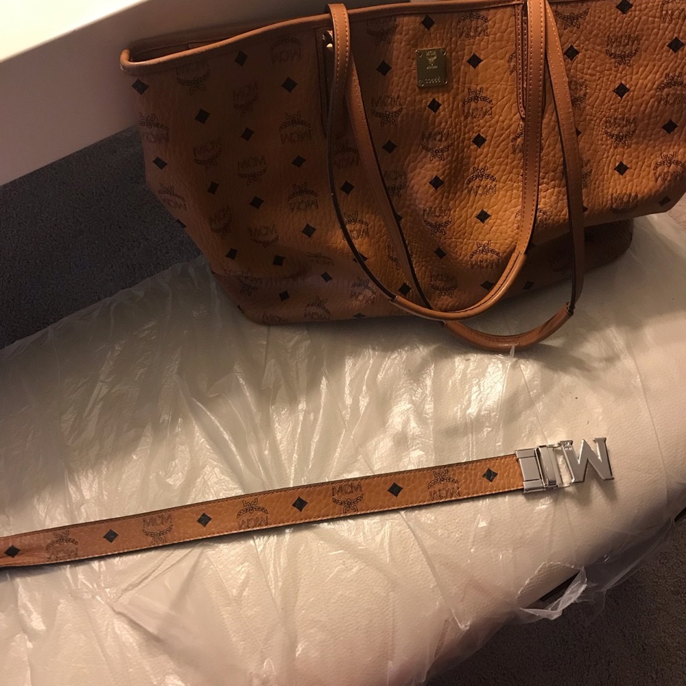 Mcm bag and belt